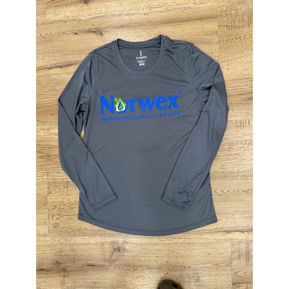 Elevate Sport Grey Norwex L/S Women's Medium Athletic Shirt